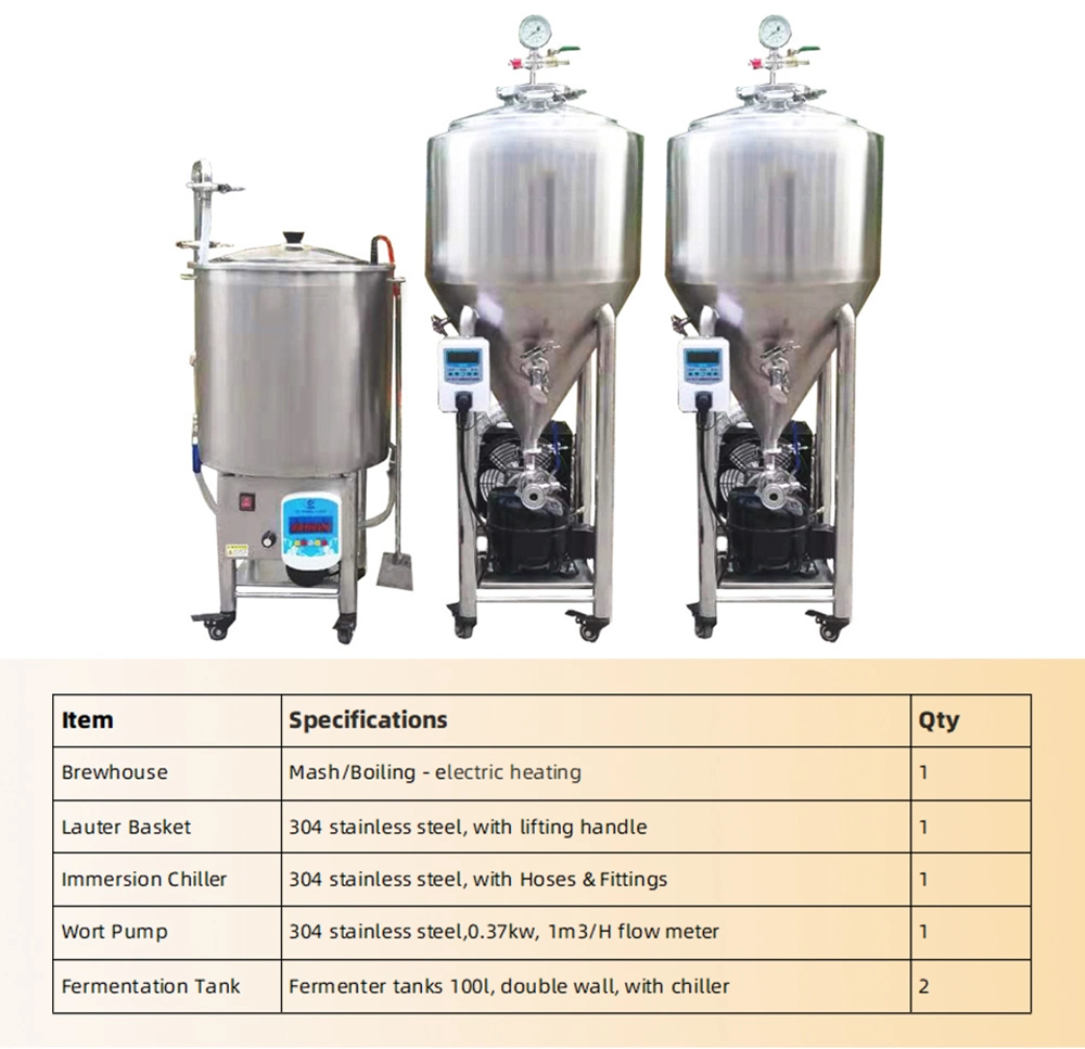 Home Beer 100L All in One Beer Brewing System