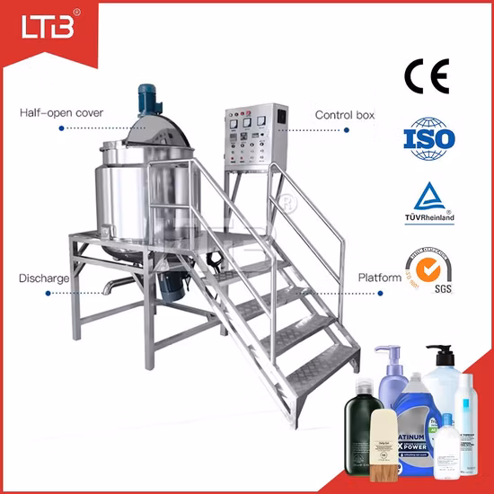 Precio de la planta Fabricación de jabón líquido para ropa Homogeneizador SUS Máquina mezcladora de productos químicos Mezclador de fabricación de detergente Equipo de tanque de mezcla Dispersión de alta velocidad