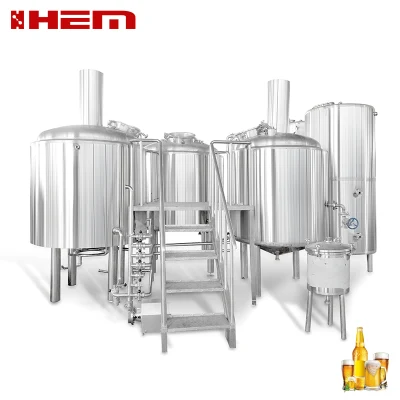 Tanque de fermentación de cobre 5bbl 10bbl 15bbl 20bbl Sistema de cervecería de cerveza de calefacción de vapor comercial para equipos de producción de cerveza