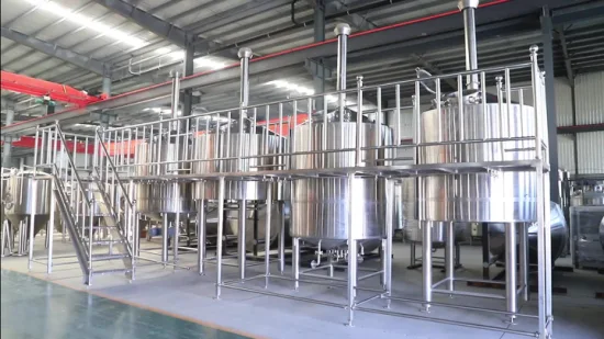 máquina industrial de la cervecería de la cerveza de la planta de producción de la cerveza del proyecto llave en mano 2000L