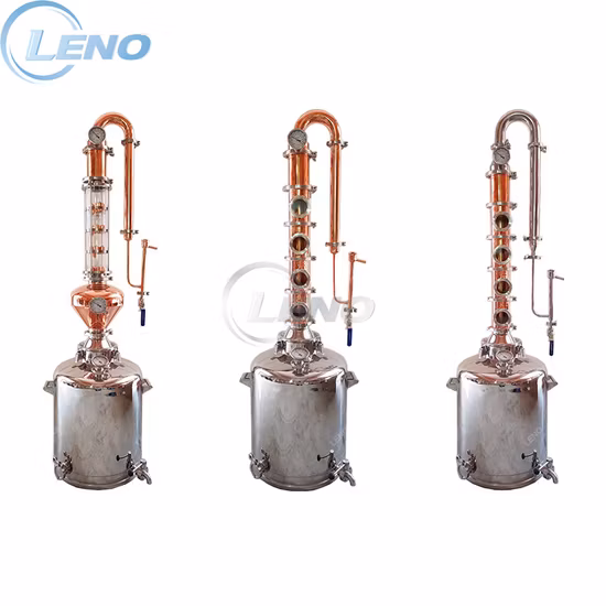 Destilador de alcohol automático Equipo de destilería de elaboración de vino Destilación de alcohol Moonshine